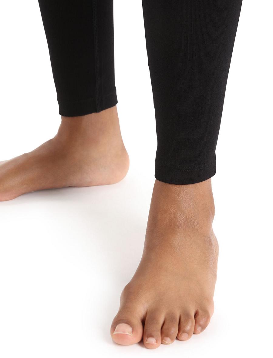 Leggings Icebreaker Merino 260 Tech Thermal Femme Noir | FR 1553VRWD